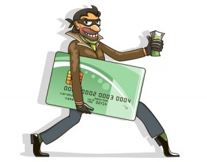 thief with credit card