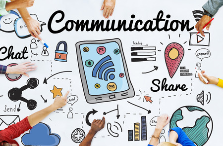 53755187 - communication connection social network concept