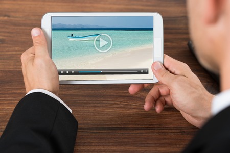 video on a tablet
