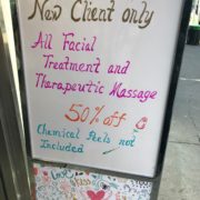 sign board with offer
