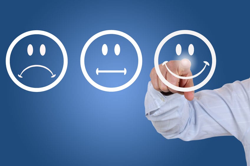 choosing the smiley face