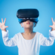 child with VR glasses