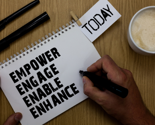 Empower engage enable enhance sign