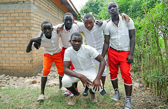 Photo of the Mpondwe Boys Dance Team