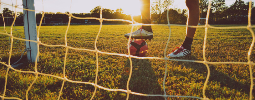 soccer player with ball