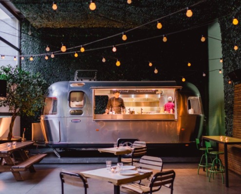 food cart in airstream