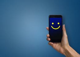 smiling smartphone