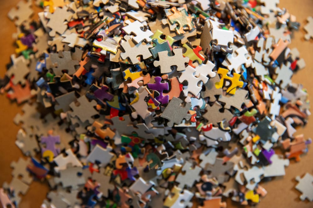 pile of puzzle pieces
