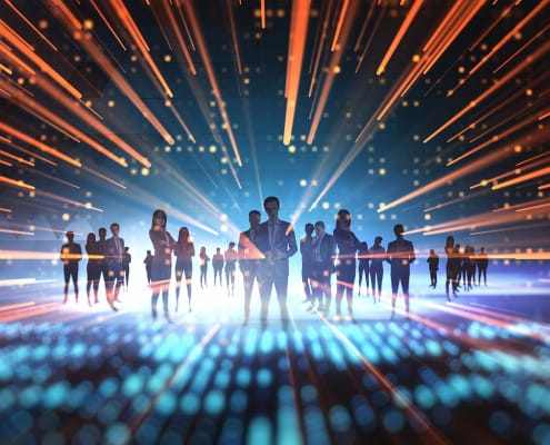 Virtual social network concept